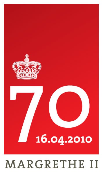 Reina Margarita de Dinamarca - 6 Logo del 70 aniversario de la reina Margarita de Dinamarca (Foto: Cortesía Casa Real danesa)