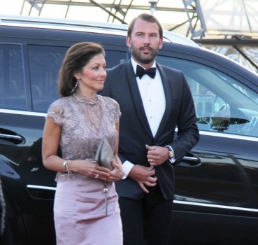 La condesa Alexandra y su marido Martin Jørgensen llegando a la Musikhuset de Aarhus el 8 de abril 2015, para asistir a los festejos del 75 aniversario de la reina Margarita. Es la última vez que se les vio juntos en público. Foto: © M.Mielgo - JM Noticias