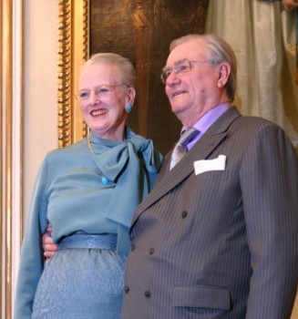 Margarita de Dinamarca y Henrik de Monpezat en la sala de Caballeros del palacete de Christian IX, en el complejo residencial de Amalienborg, en Copenhague. (Foto © M.Mielgo - JM Noticias)