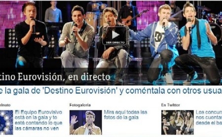 Captura de la página web de TVE donde presentan a los participantes de la primera «gala» eurovisiva. (Foto: Captura de pantalla)