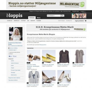 La princesa Mette-Marit vende con fines benéficos su ropa usada en bloppis.no - (Foto: captura pantalla) - PULSAR PARA AMPLIAR -