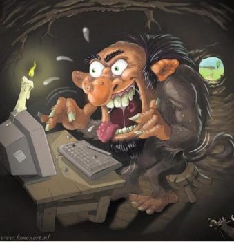El «troll» en Internet es un capullo que entra a escribir estupideces y a provocar a los demás. (Foto: Ilustración de Formart.nl)