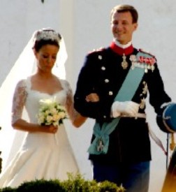 Marie y Joaquín de Dinamarca el día de su boda (Foto: © JM Noticias)