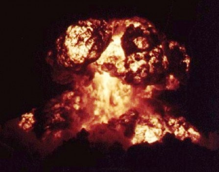 El típico «hongo» que se forma tras la explosión de una bomba atómica. (Foto: Archivo Nacional EE.UU)