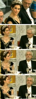 El finlandés Pentti Arajarvi pillado mirando el canalillo de la princesa Mary de Dinamarca. (Foto: capturas TV2)