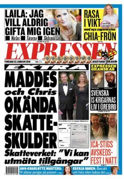 La deudas fiscales de Magdalena de Suecia y su marido Christopher O'Neill llenan la portada del Expressen. (Foto: captura portada)