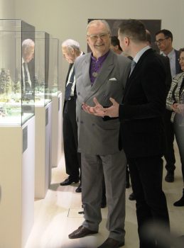 La última aparición pública de Henrik de Dinamarca fue en la inauguración de la exposición de sus figuras de jade en el castillo de Koldinghus en enero 2017. (Foto © M.Mielgo - JM Noticias)